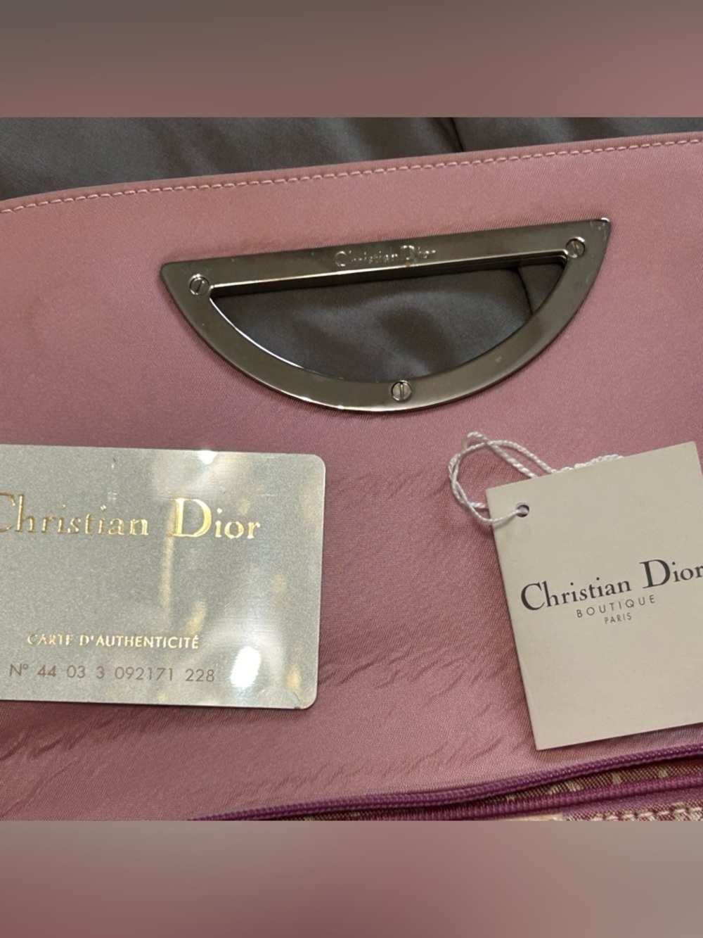 Christian Dior Pink Malice Nylon Shoulder
Bag Vintage - Picture 14 of 16
